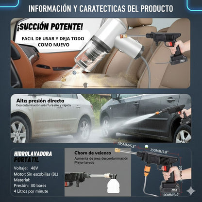 SUPER COMBO IDROLAVADORA + ASPIRADORA PORTATIL